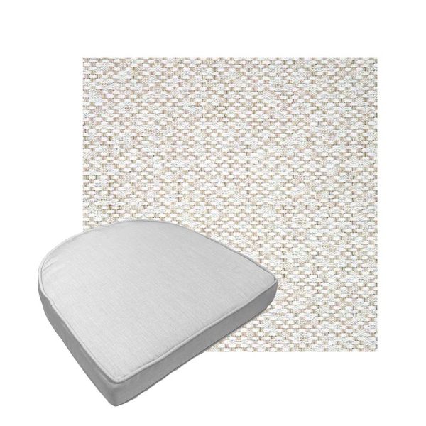 Custom outdoor contoured seat cushions from Cascadia Outdoor Cushions in Sunbrella Fabrics