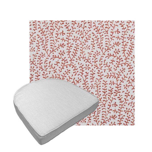 Custom outdoor contoured seat cushions from Cascadia Outdoor Cushions in Sunbrella Fabrics