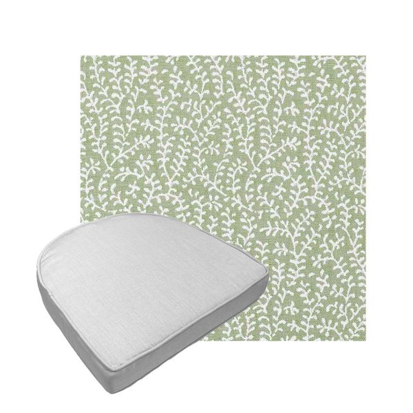 Custom outdoor contoured seat cushions from Cascadia Outdoor Cushions in Sunbrella Fabrics