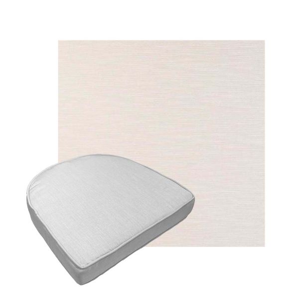 Custom outdoor contoured seat cushions from Cascadia Outdoor Cushions in Sunbrella Fabrics