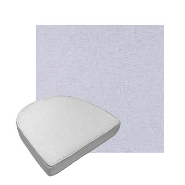 Custom outdoor contoured seat cushions from Cascadia Outdoor Cushions in Sunbrella Fabrics