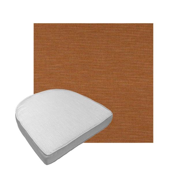 Custom outdoor contoured seat cushions from Cascadia Outdoor Cushions in Sunbrella Fabrics