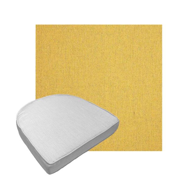 Custom outdoor contoured seat cushions from Cascadia Outdoor Cushions in Sunbrella Fabrics