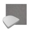 Custom outdoor contoured seat cushions from Cascadia Outdoor Cushions in Sunbrella Fabrics