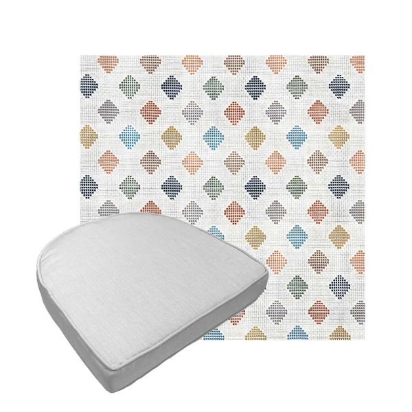 Custom outdoor contoured seat cushions from Cascadia Outdoor Cushions in Sunbrella Fabrics