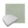 Custom outdoor contoured seat cushions from Cascadia Outdoor Cushions in Sunbrella Fabrics