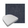 Custom outdoor contoured seat cushions from Cascadia Outdoor Cushions in Sunbrella Fabrics