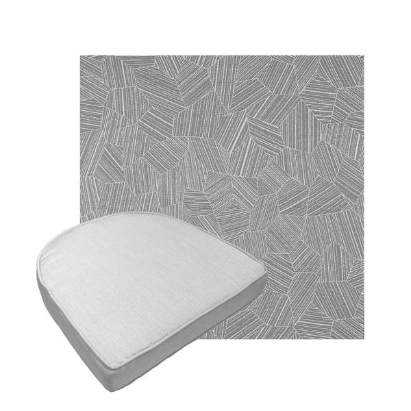 Custom outdoor contoured seat cushions from Cascadia Outdoor Cushions in Sunbrella Fabrics