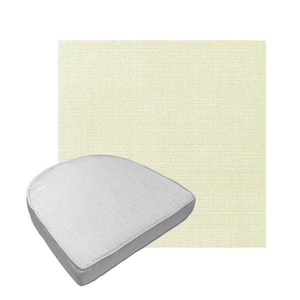 Custom outdoor contoured seat cushions from Cascadia Outdoor Cushions in Sunbrella Fabrics