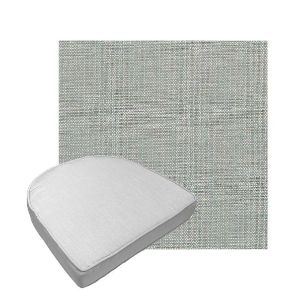 Custom outdoor contoured seat cushions from Cascadia Outdoor Cushions in Sunbrella Fabrics