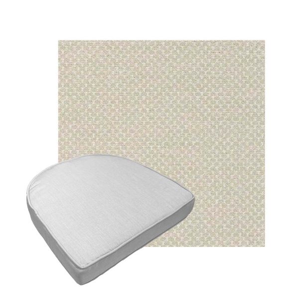 Custom outdoor contoured seat cushions from Cascadia Outdoor Cushions in Sunbrella Fabrics