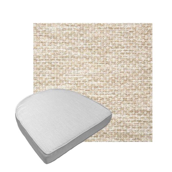 Custom outdoor contoured seat cushions from Cascadia Outdoor Cushions in Sunbrella Fabrics