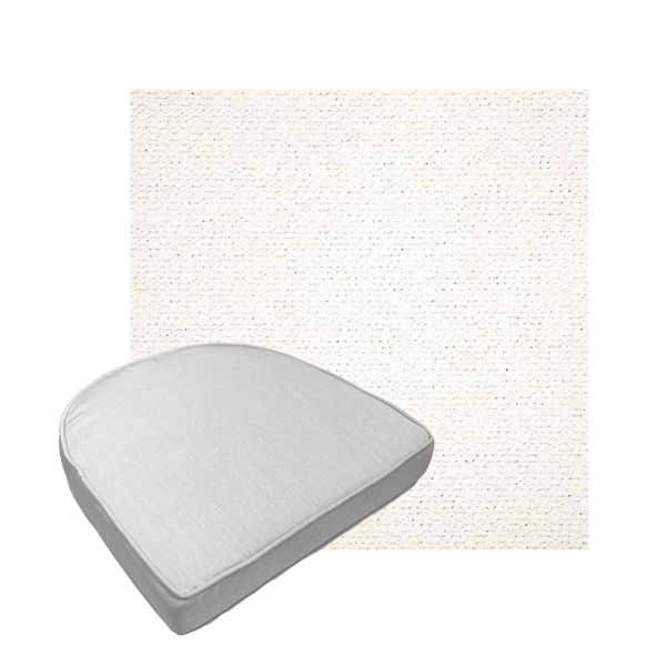 Custom outdoor contoured seat cushions from Cascadia Outdoor Cushions in Sunbrella Fabrics