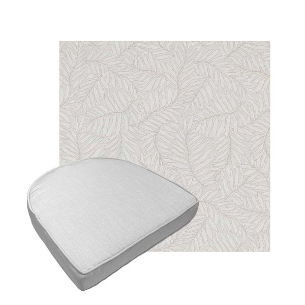 Custom outdoor contoured seat cushions from Cascadia Outdoor Cushions in Sunbrella Fabrics