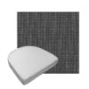 Custom outdoor contoured seat cushions from Cascadia Outdoor Cushions in Sunbrella Fabrics