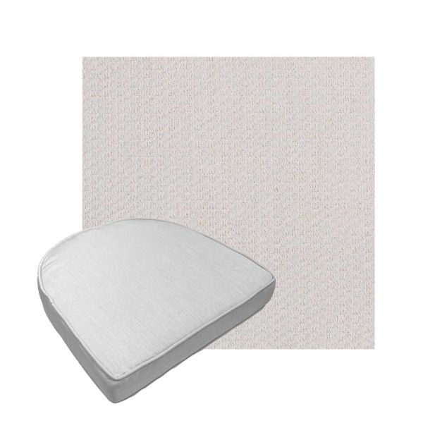 Custom outdoor contoured seat cushions from Cascadia Outdoor Cushions in Sunbrella Fabrics
