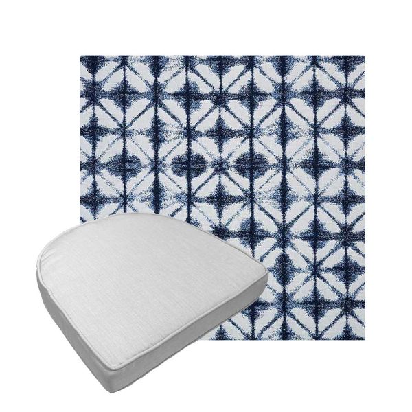 Custom outdoor contoured seat cushions from Cascadia Outdoor Cushions in Sunbrella Fabrics