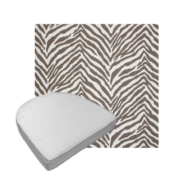 Custom outdoor contoured seat cushions from Cascadia Outdoor Cushions in Sunbrella Fabrics