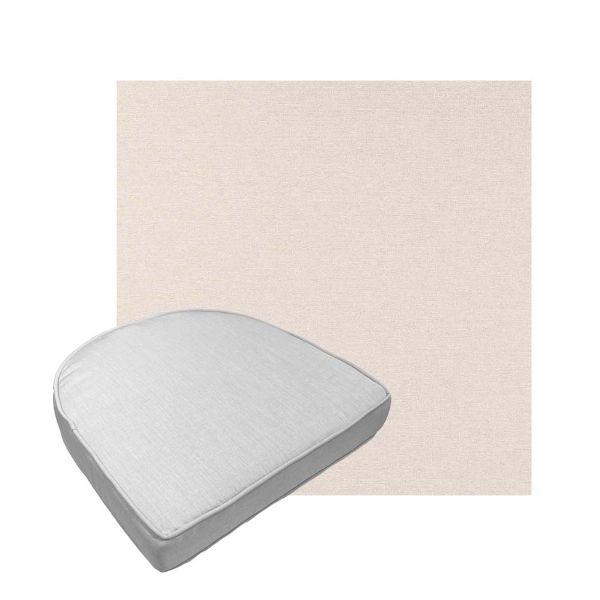 Custom outdoor contoured seat cushions from Cascadia Outdoor Cushions in Sunbrella Fabrics