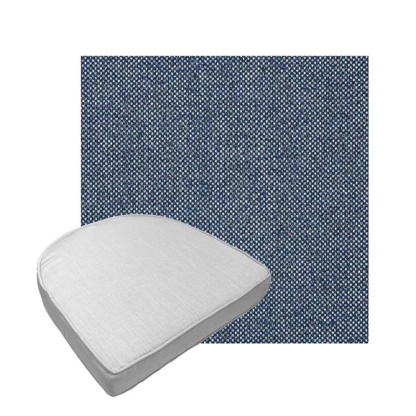 Custom outdoor contoured seat cushions from Cascadia Outdoor Cushions in Sunbrella Fabrics