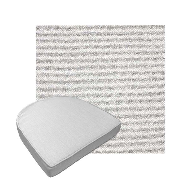 Custom outdoor contoured seat cushions from Cascadia Outdoor Cushions in Sunbrella Fabrics