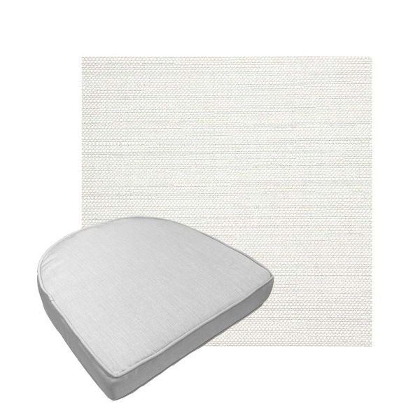 Custom outdoor contoured seat cushions from Cascadia Outdoor Cushions in Sunbrella Fabrics