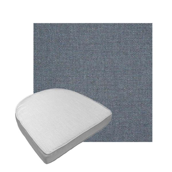 Custom outdoor contoured seat cushions from Cascadia Outdoor Cushions in Sunbrella Fabrics