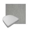 Custom outdoor contoured seat cushions from Cascadia Outdoor Cushions in Sunbrella Fabrics