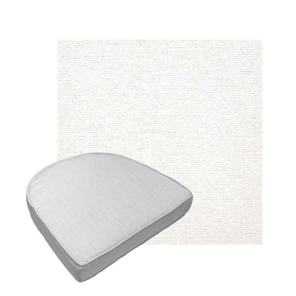 Custom outdoor contoured seat cushions from Cascadia Outdoor Cushions in Sunbrella Fabrics
