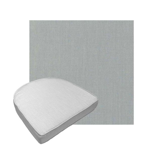Custom outdoor contoured seat cushions from Cascadia Outdoor Cushions in Sunbrella Fabrics