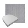 Custom outdoor contoured seat cushions from Cascadia Outdoor Cushions in Sunbrella Fabrics