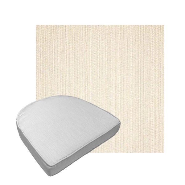 Custom outdoor contoured seat cushions from Cascadia Outdoor Cushions in Sunbrella Fabrics