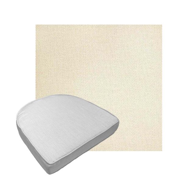 Custom outdoor contoured seat cushions from Cascadia Outdoor Cushions in Sunbrella Fabrics