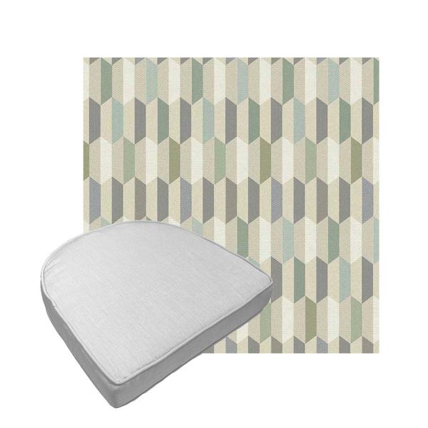Custom outdoor contoured seat cushions from Cascadia Outdoor Cushions in Sunbrella Fabrics