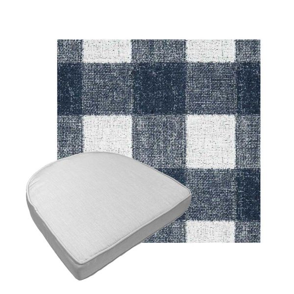 Custom outdoor contoured seat cushions from Cascadia Outdoor Cushions in Sunbrella Fabrics