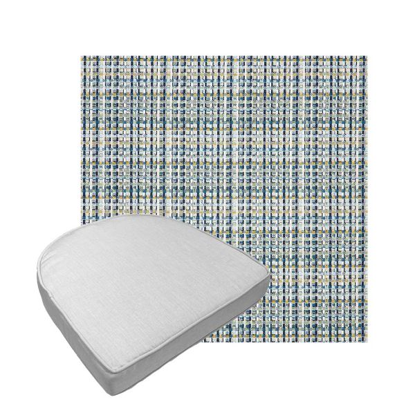 Custom outdoor contoured seat cushions from Cascadia Outdoor Cushions in Sunbrella Fabrics