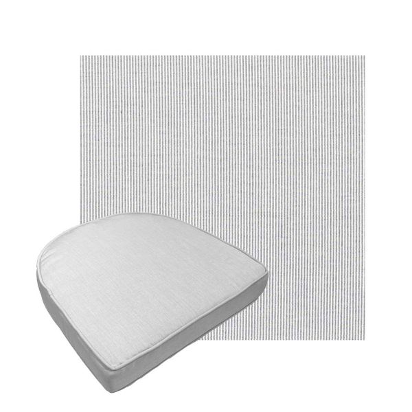 Custom outdoor contoured seat cushions from Cascadia Outdoor Cushions in Sunbrella Fabrics