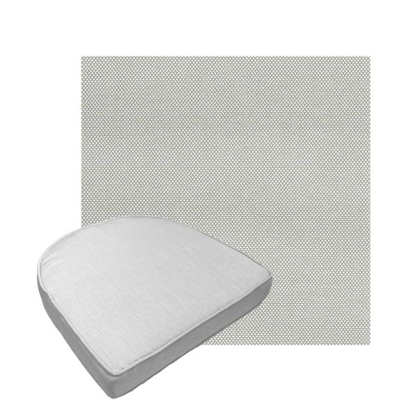 Custom outdoor contoured seat cushions from Cascadia Outdoor Cushions in Sunbrella Fabrics