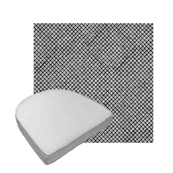 Custom outdoor contoured seat cushions from Cascadia Outdoor Cushions in Sunbrella Fabrics
