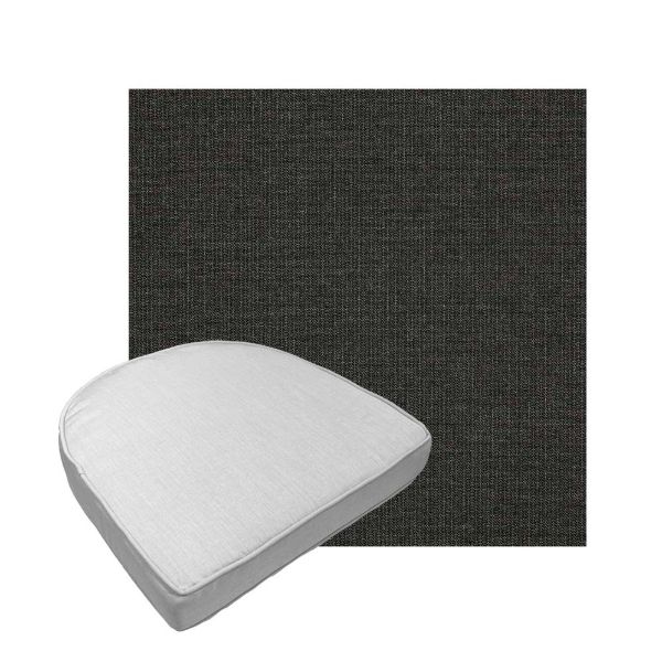 Custom outdoor contoured seat cushions from Cascadia Outdoor Cushions in Sunbrella Fabrics