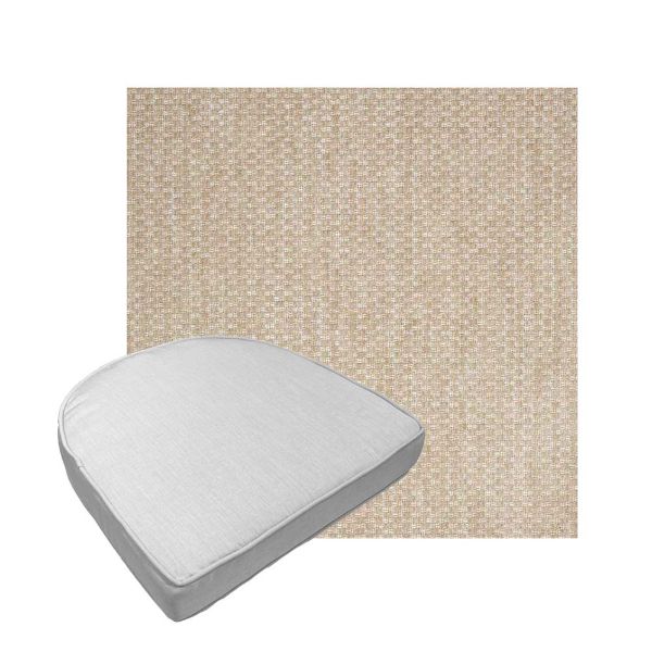Custom outdoor contoured seat cushions from Cascadia Outdoor Cushions in Sunbrella Fabrics