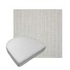 Custom outdoor contoured seat cushions from Cascadia Outdoor Cushions in Sunbrella Fabrics