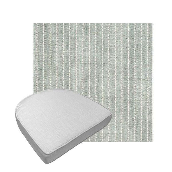 Custom outdoor contoured seat cushions from Cascadia Outdoor Cushions in Sunbrella Fabrics