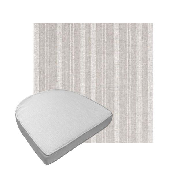 Custom outdoor contoured seat cushions from Cascadia Outdoor Cushions in Sunbrella Fabrics