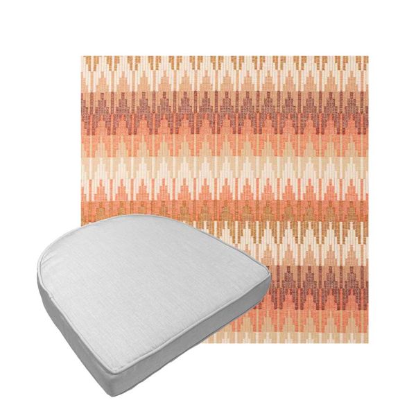 Custom outdoor contoured seat cushions from Cascadia Outdoor Cushions in Sunbrella Fabrics