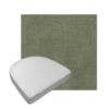 Custom outdoor contoured seat cushions from Cascadia Outdoor Cushions in Sunbrella Fabrics
