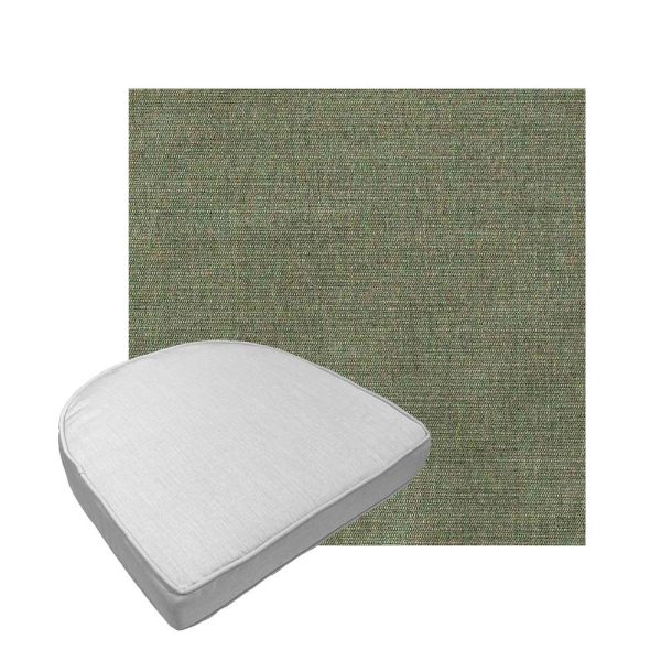 Custom outdoor contoured seat cushions from Cascadia Outdoor Cushions in Sunbrella Fabrics