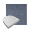 Custom outdoor contoured seat cushions from Cascadia Outdoor Cushions in Sunbrella Fabrics