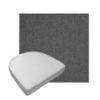Custom outdoor contoured seat cushions from Cascadia Outdoor Cushions in Sunbrella Fabrics