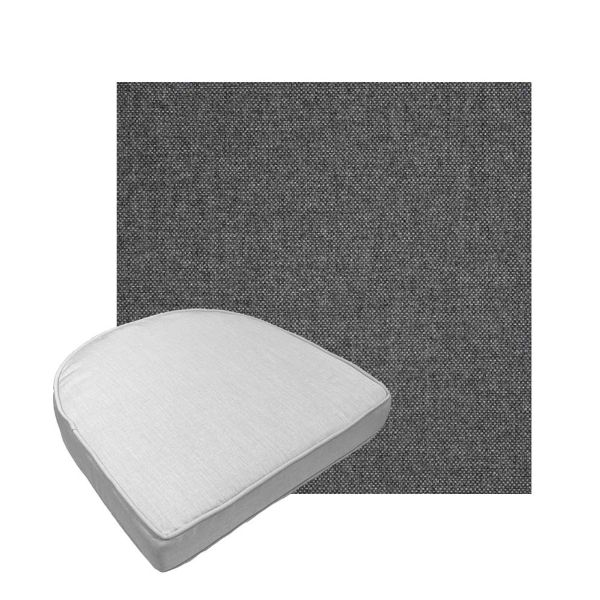 Custom outdoor contoured seat cushions from Cascadia Outdoor Cushions in Sunbrella Fabrics